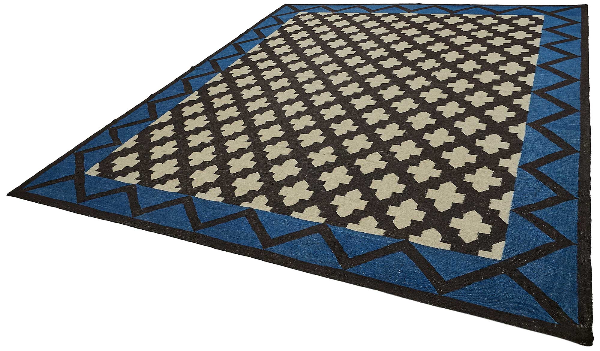 9x12 Contemporary Wool Kilim Rug - 51784