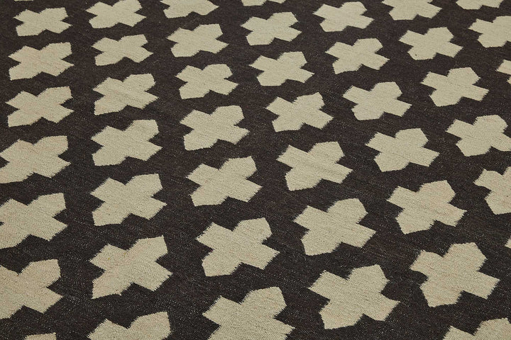 9x12 Contemporary Wool Kilim Rug - 51784