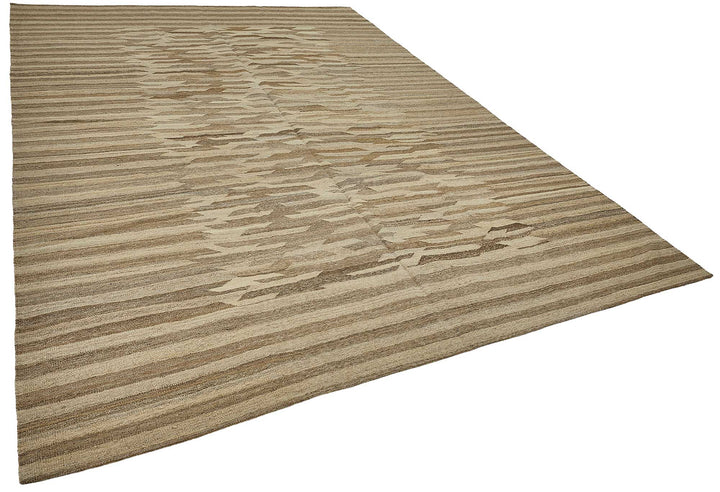 8x12 Contemporary Wool Kilim Rug - 51786