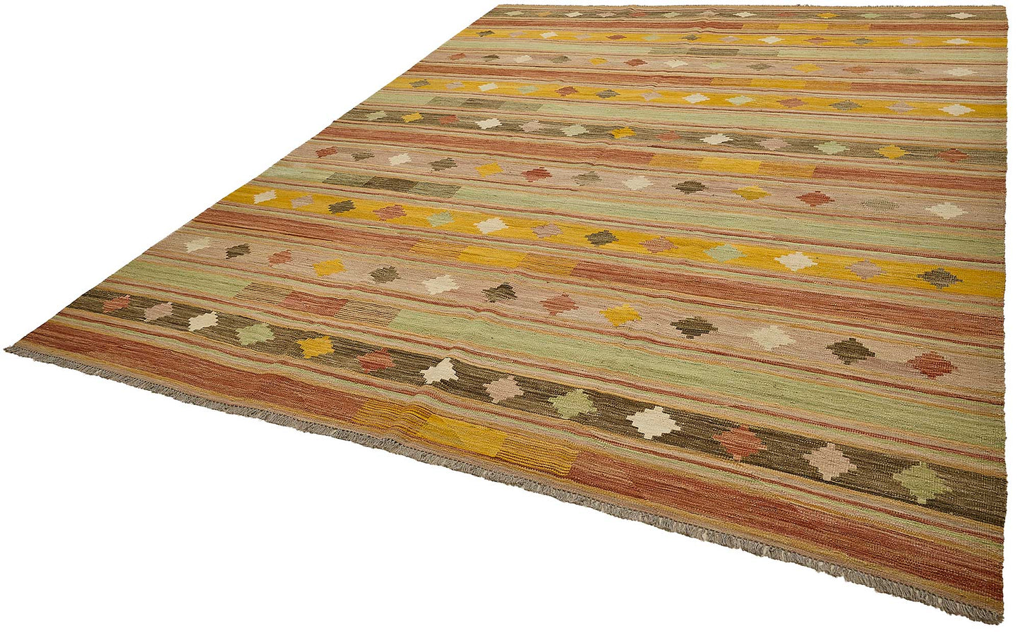 9x12 Contemporary Wool Kilim Rug - 51787