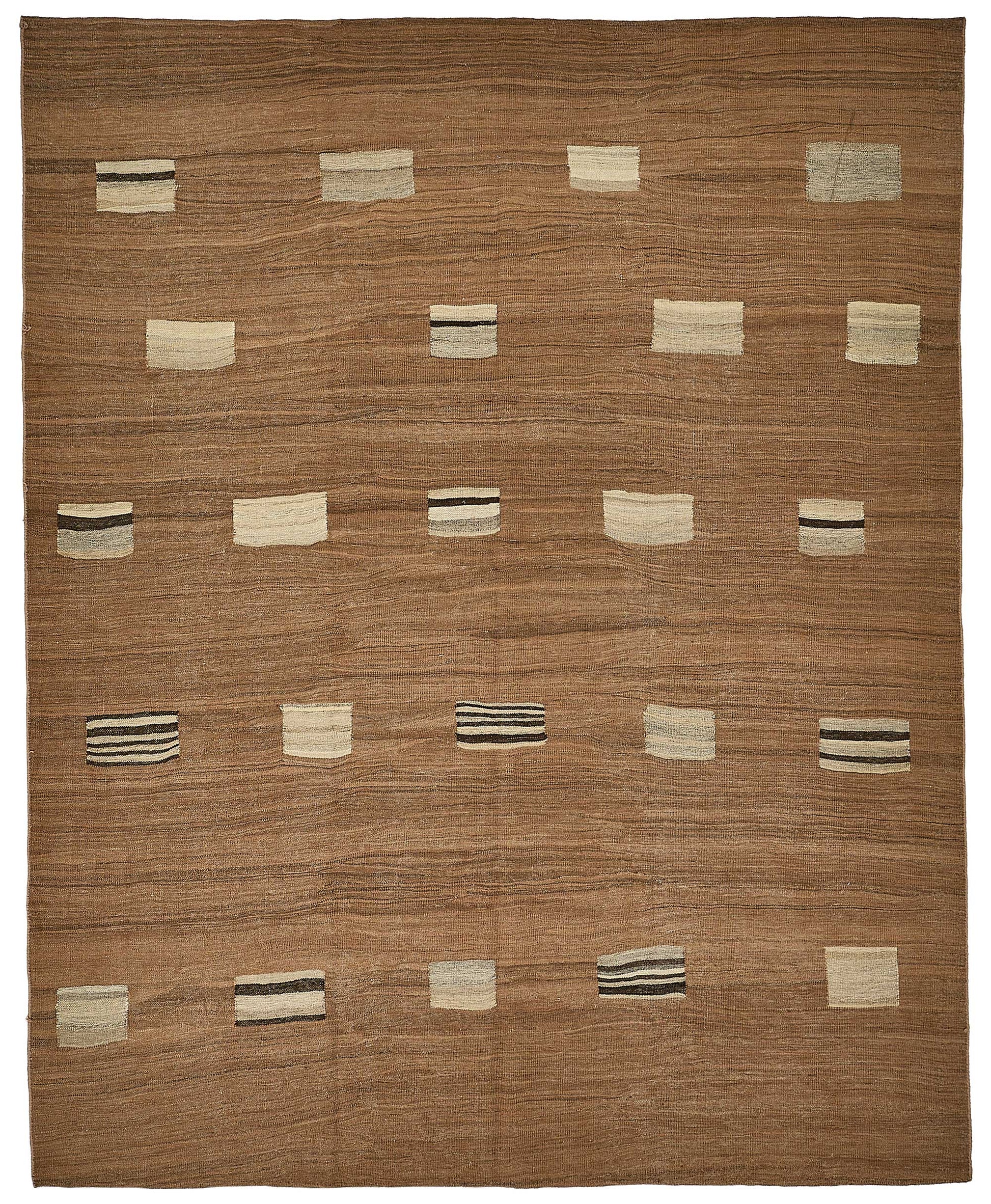 9x11 Contemporary Wool Kilim Rug - 51789