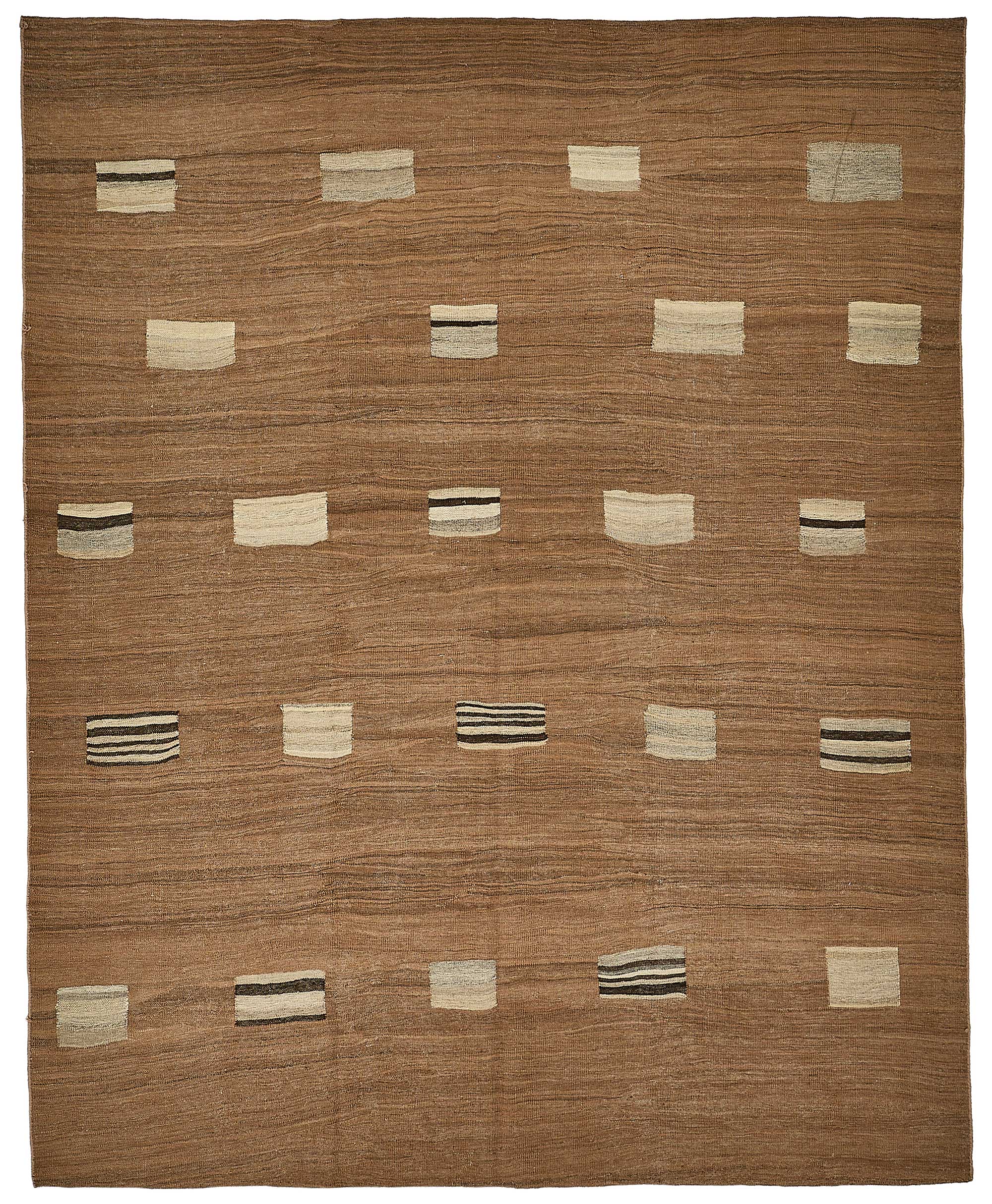 9x11 Contemporary Wool Kilim Rug - 51789