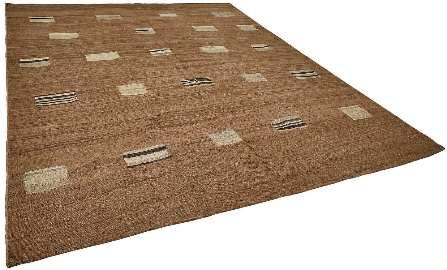 9x11 Contemporary Wool Kilim Rug - 51789