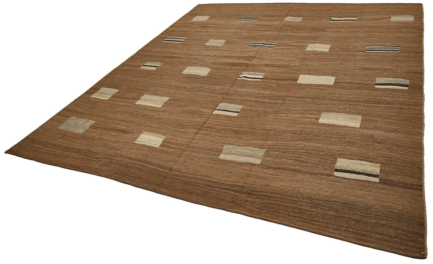 9x11 Contemporary Wool Kilim Rug - 51789