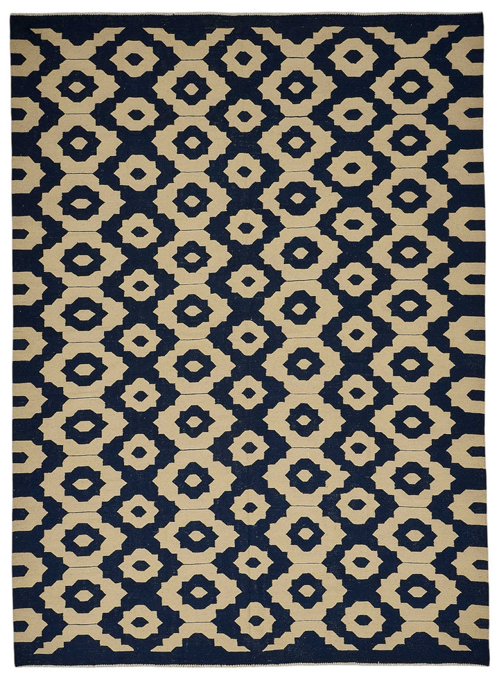 9x12 Contemporary Wool Kilim Rug - 51791