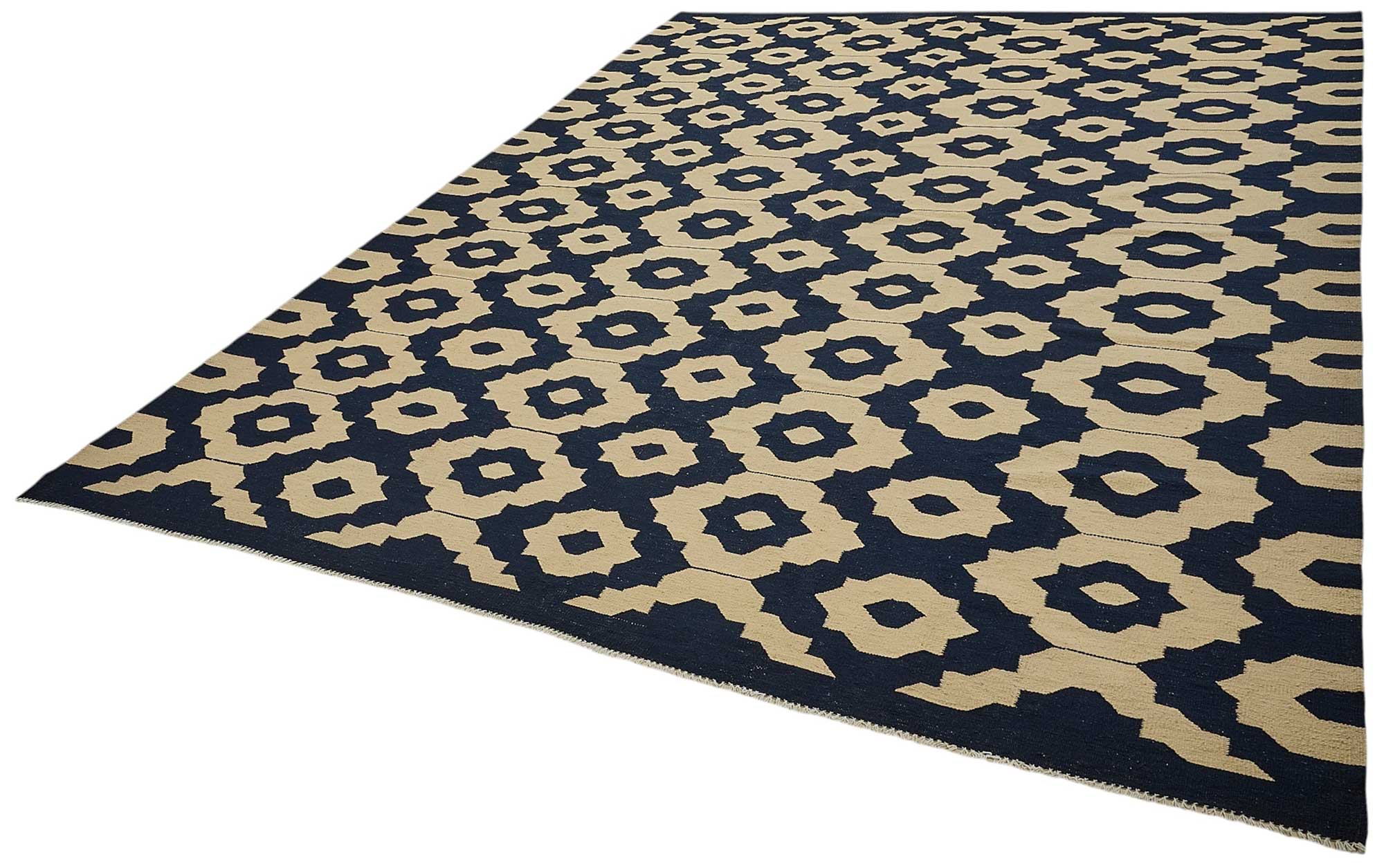 9x12 Contemporary Wool Kilim Rug - 51791