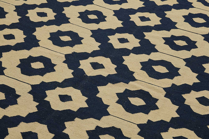 9x12 Contemporary Wool Kilim Rug - 51791