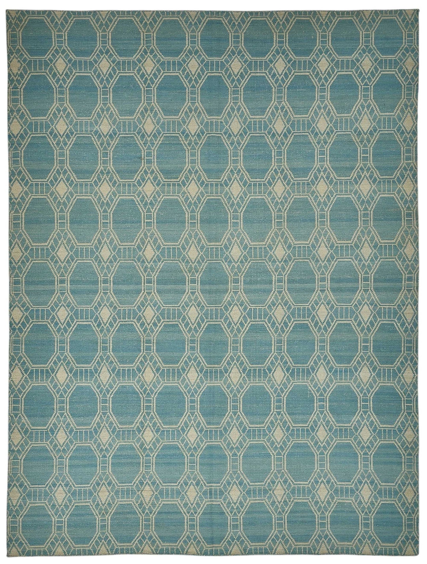 9x12 Contemporary Wool Kilim Rug - 51792