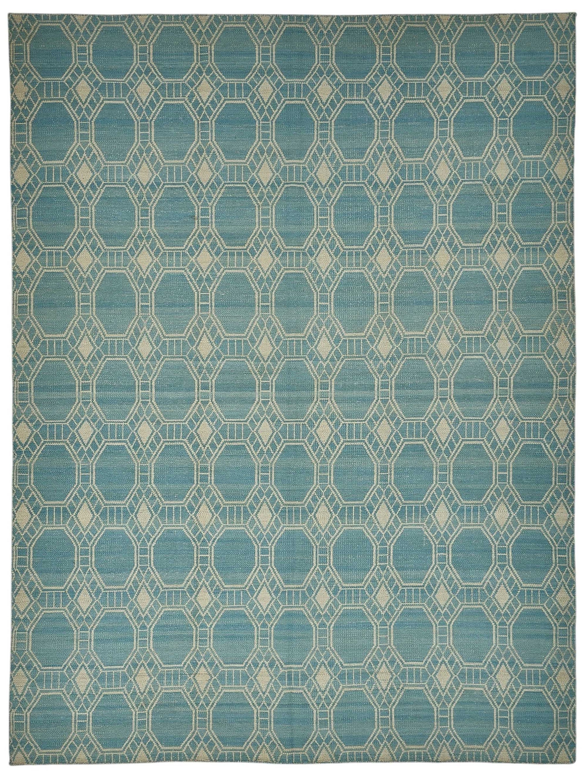 9x12 Contemporary Wool Kilim Rug - 51792