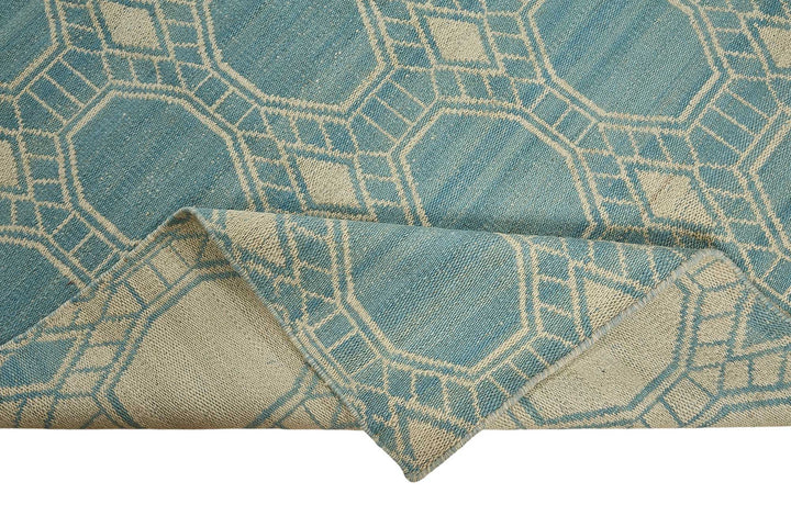 9x12 Contemporary Wool Kilim Rug - 51792