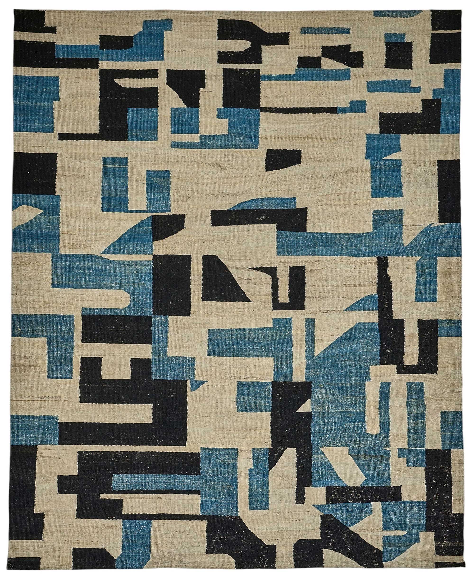 9x12 Contemporary Wool Kilim Rug - 51793