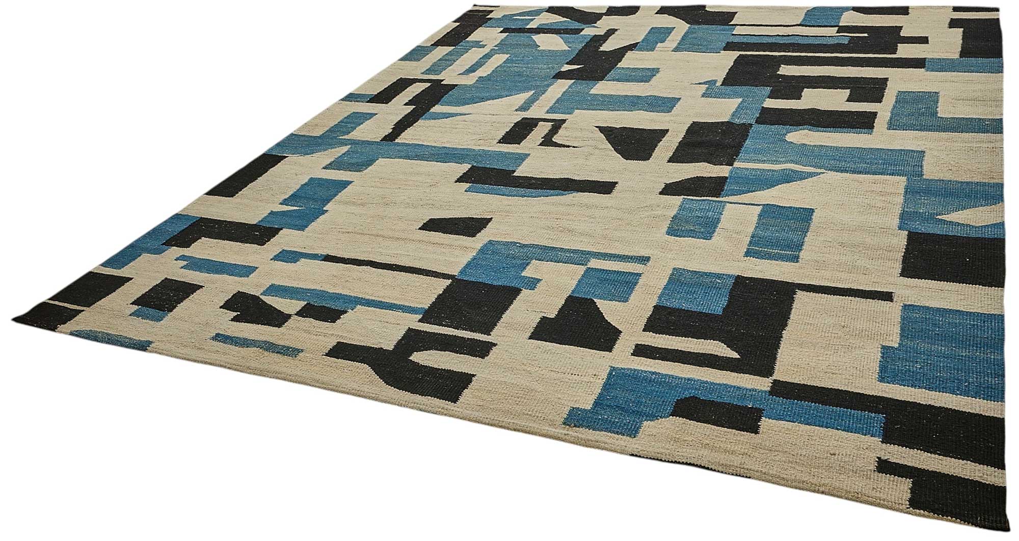 9x12 Contemporary Wool Kilim Rug - 51793