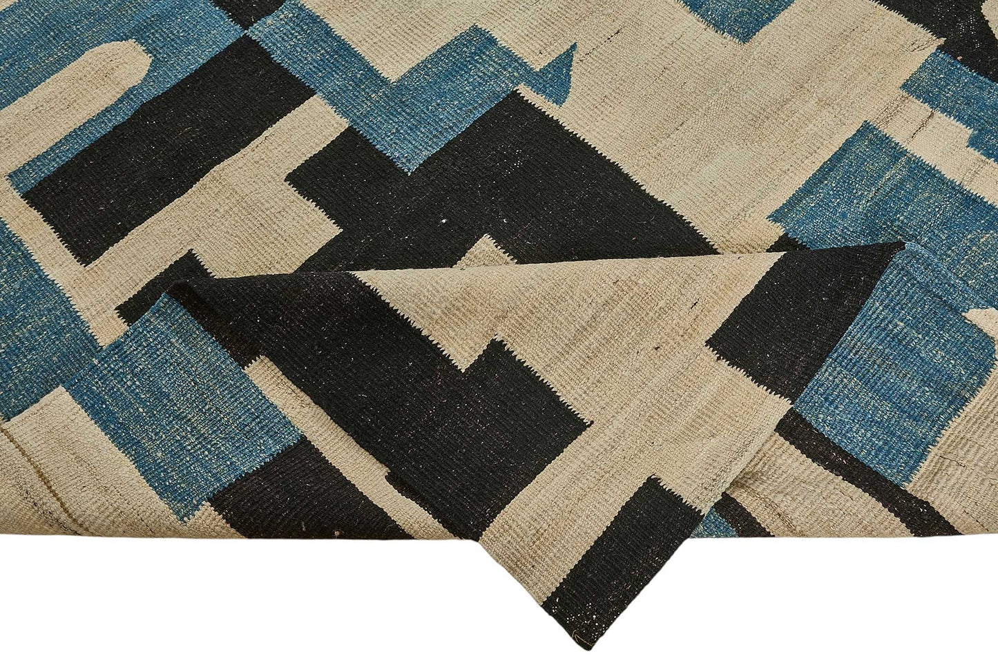 9x12 Contemporary Wool Kilim Rug - 51793