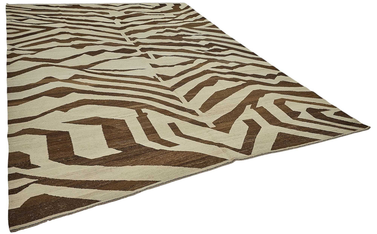 9x12 Contemporary Wool Kilim Rug - 51795