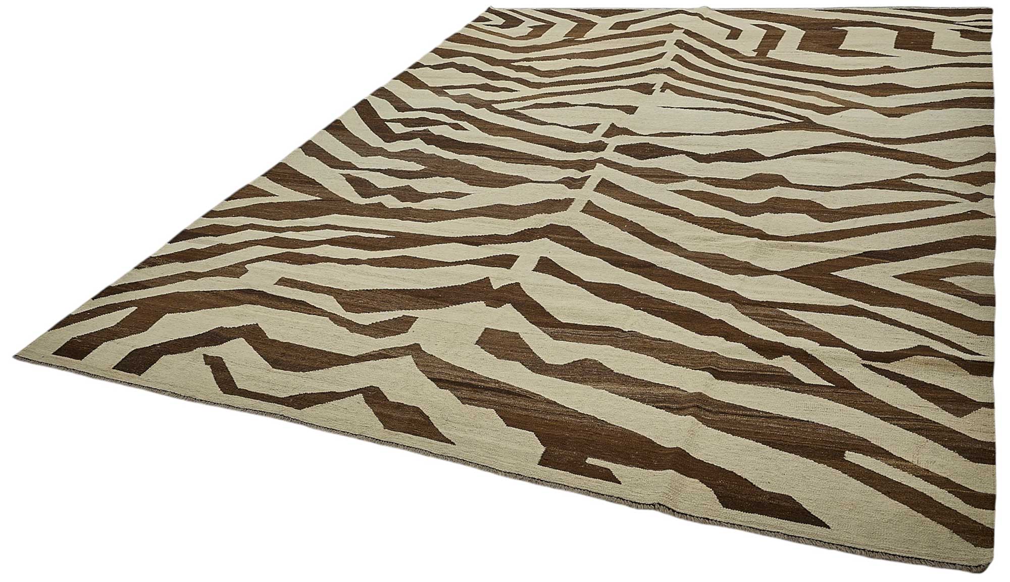9x12 Contemporary Wool Kilim Rug - 51795