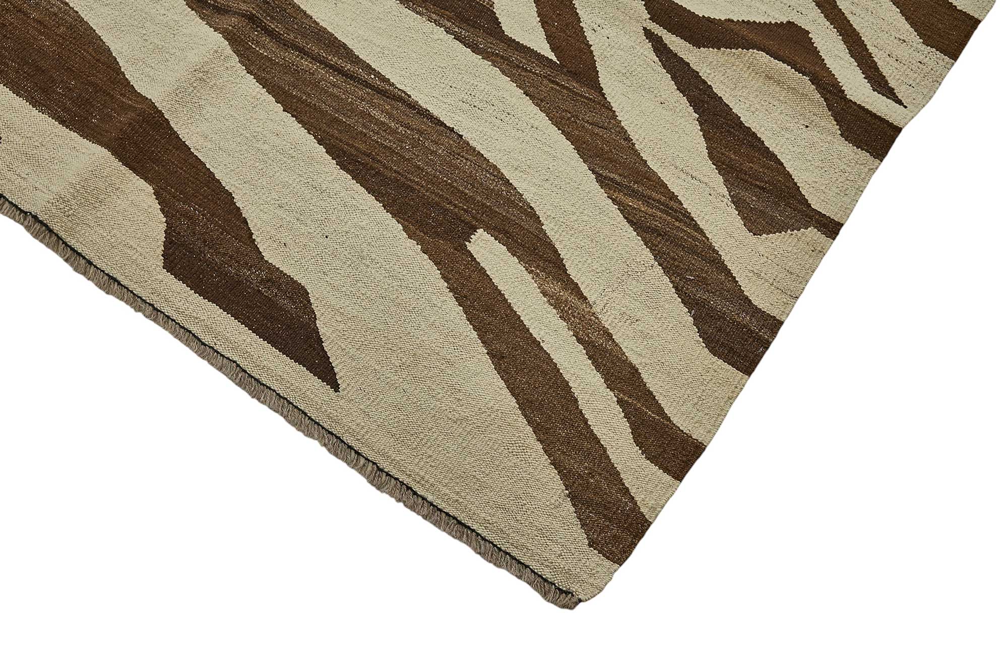 9x12 Contemporary Wool Kilim Rug - 51795