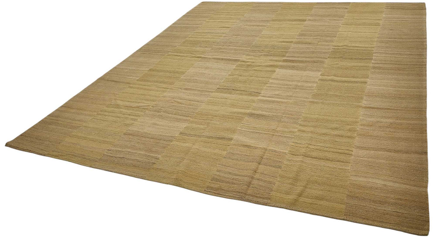 9x11 Contemporary Wool Kilim Rug - 51796