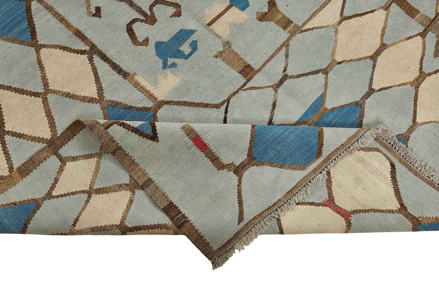 9x12 Contemporary Wool Kilim Rug - 51797