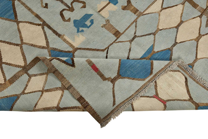9x12 Contemporary Wool Kilim Rug - 51797