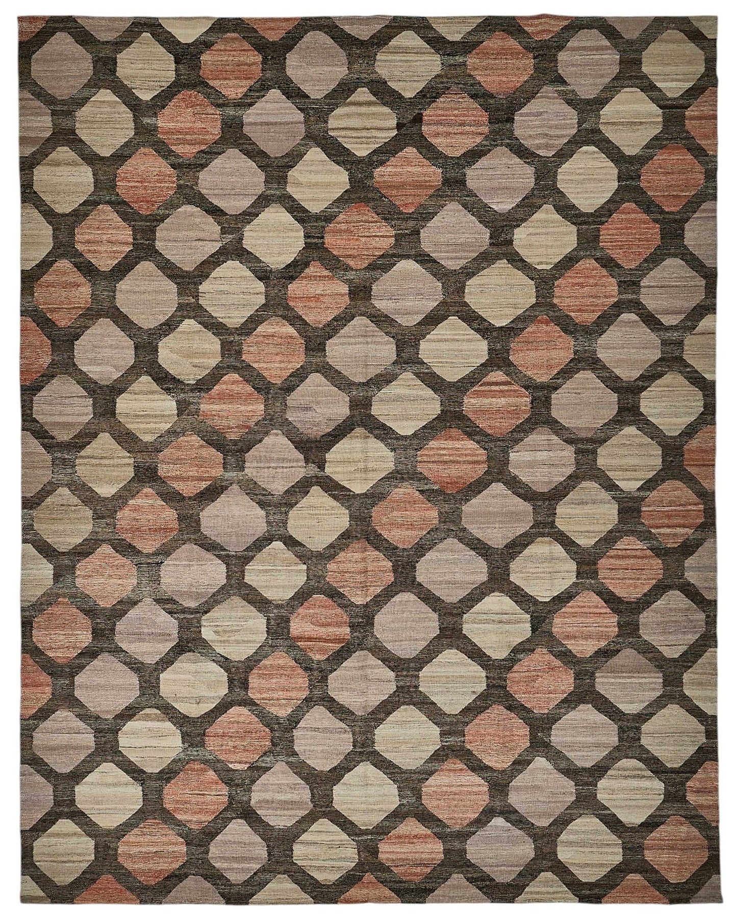 12x15 Contemporary Wool Kilim Rug - 51799