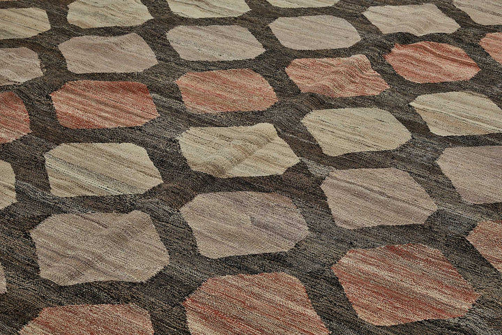 12x15 Contemporary Wool Kilim Rug - 51799