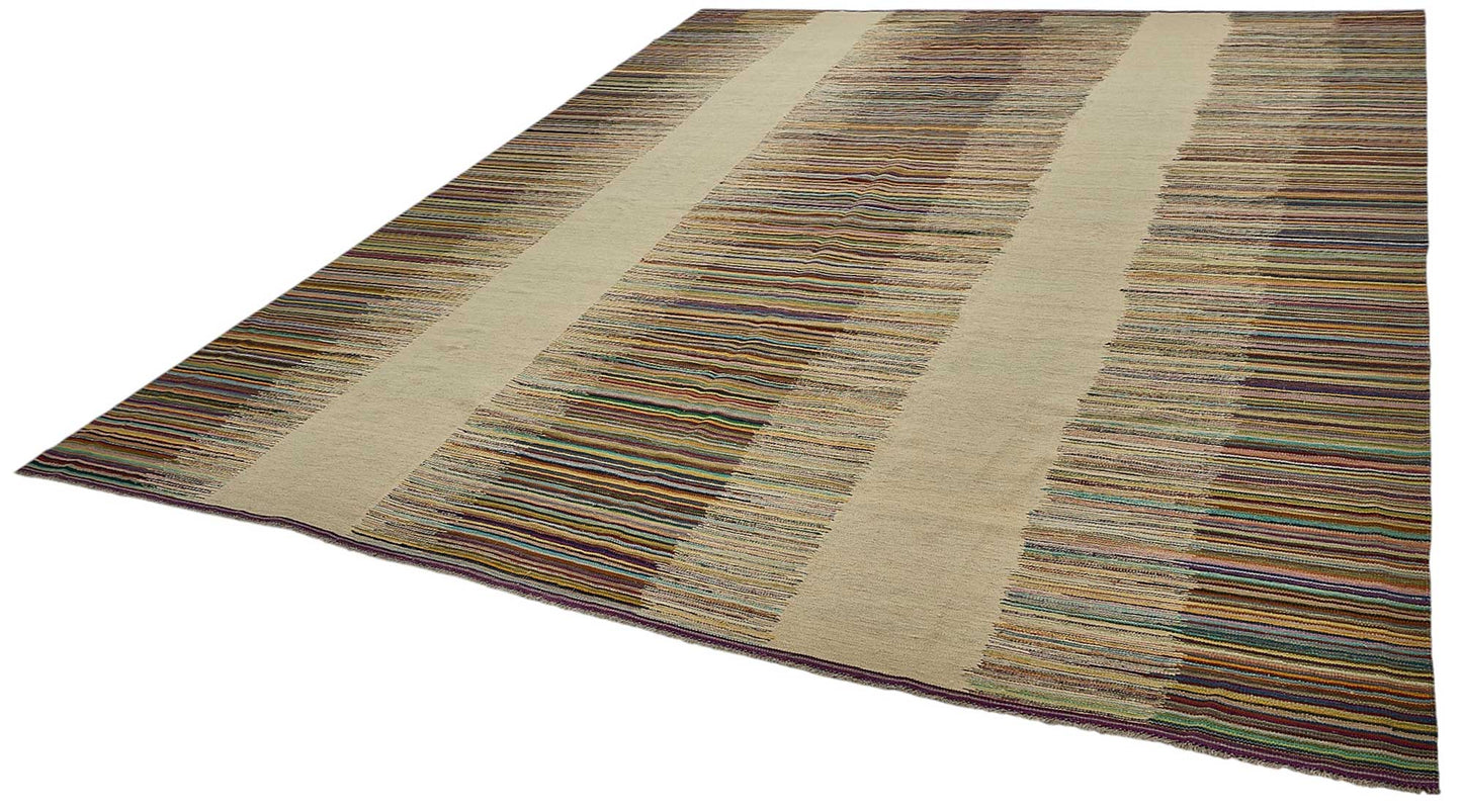10x13 Contemporary Wool Kilim Rug - 51802