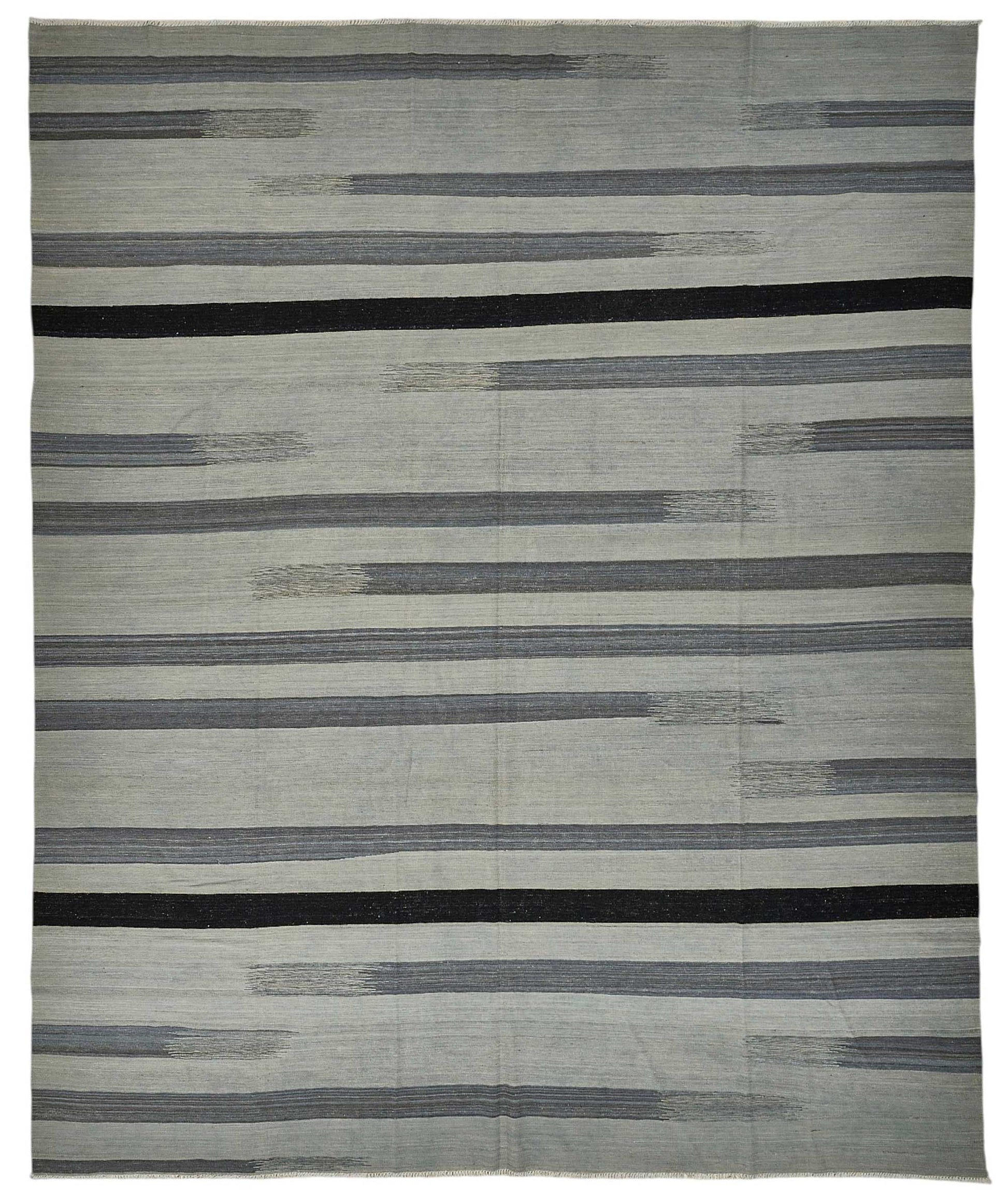 12x15 Contemporary Wool Kilim Rug - 51804