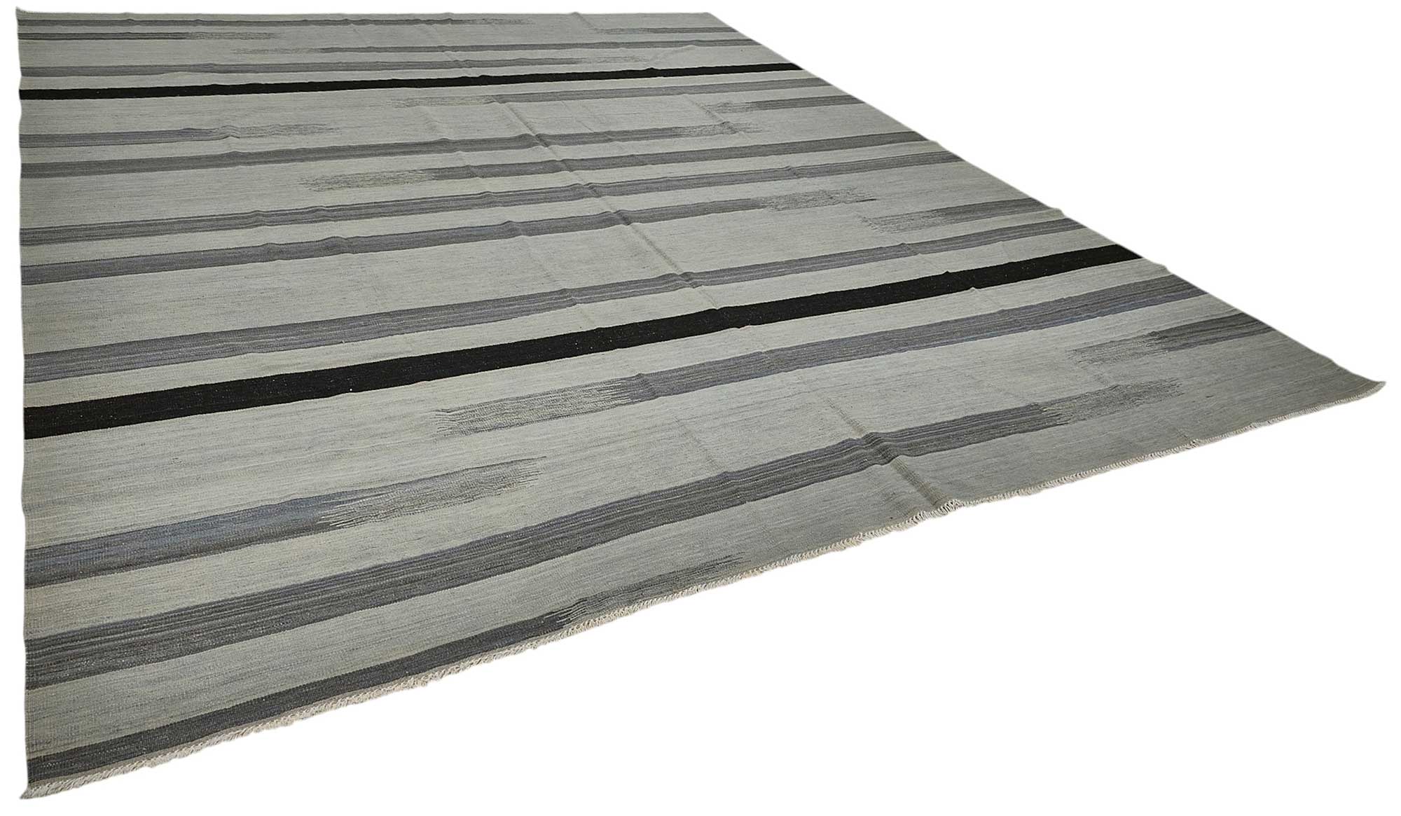 12x15 Contemporary Wool Kilim Rug - 51804
