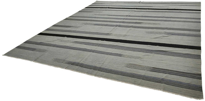 12x15 Contemporary Wool Kilim Rug - 51804