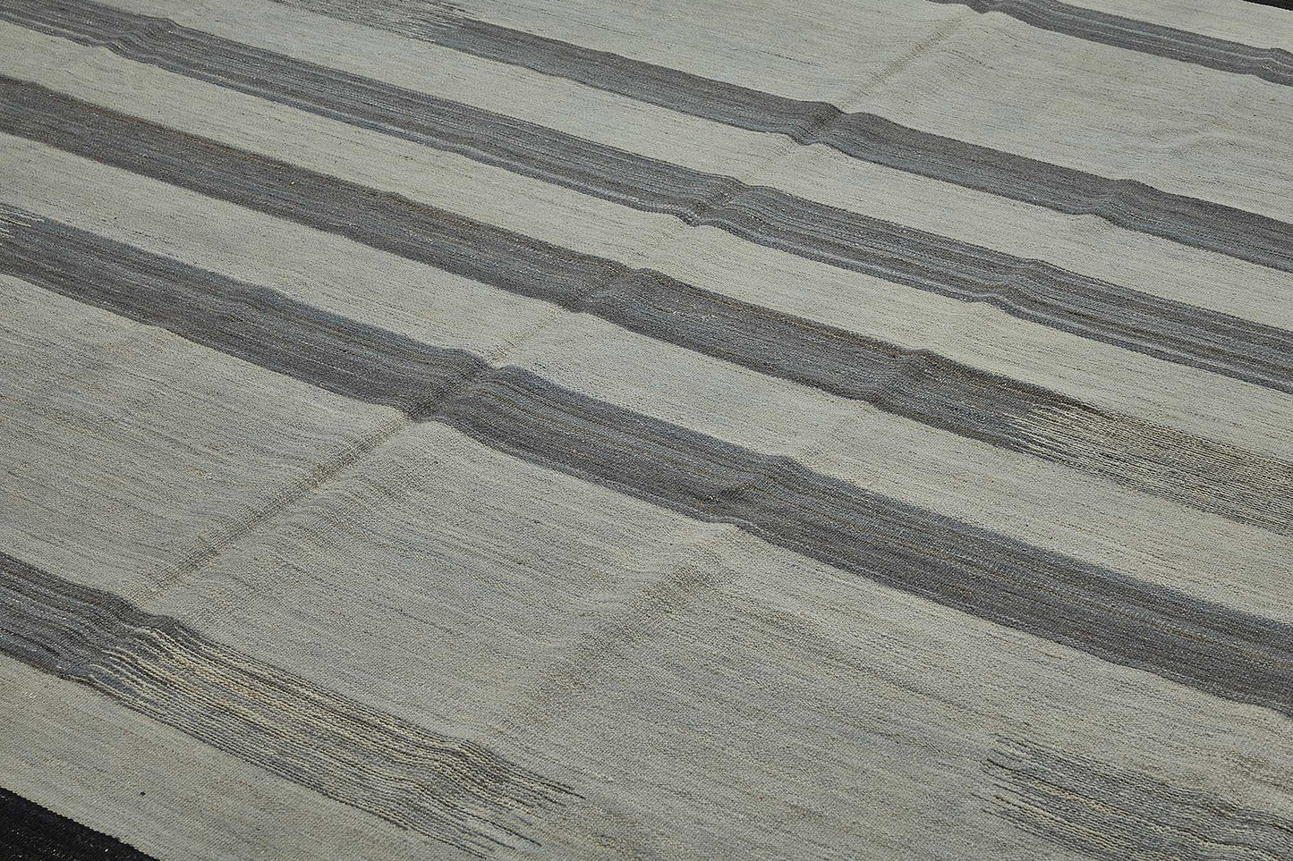 12x15 Contemporary Wool Kilim Rug - 51804