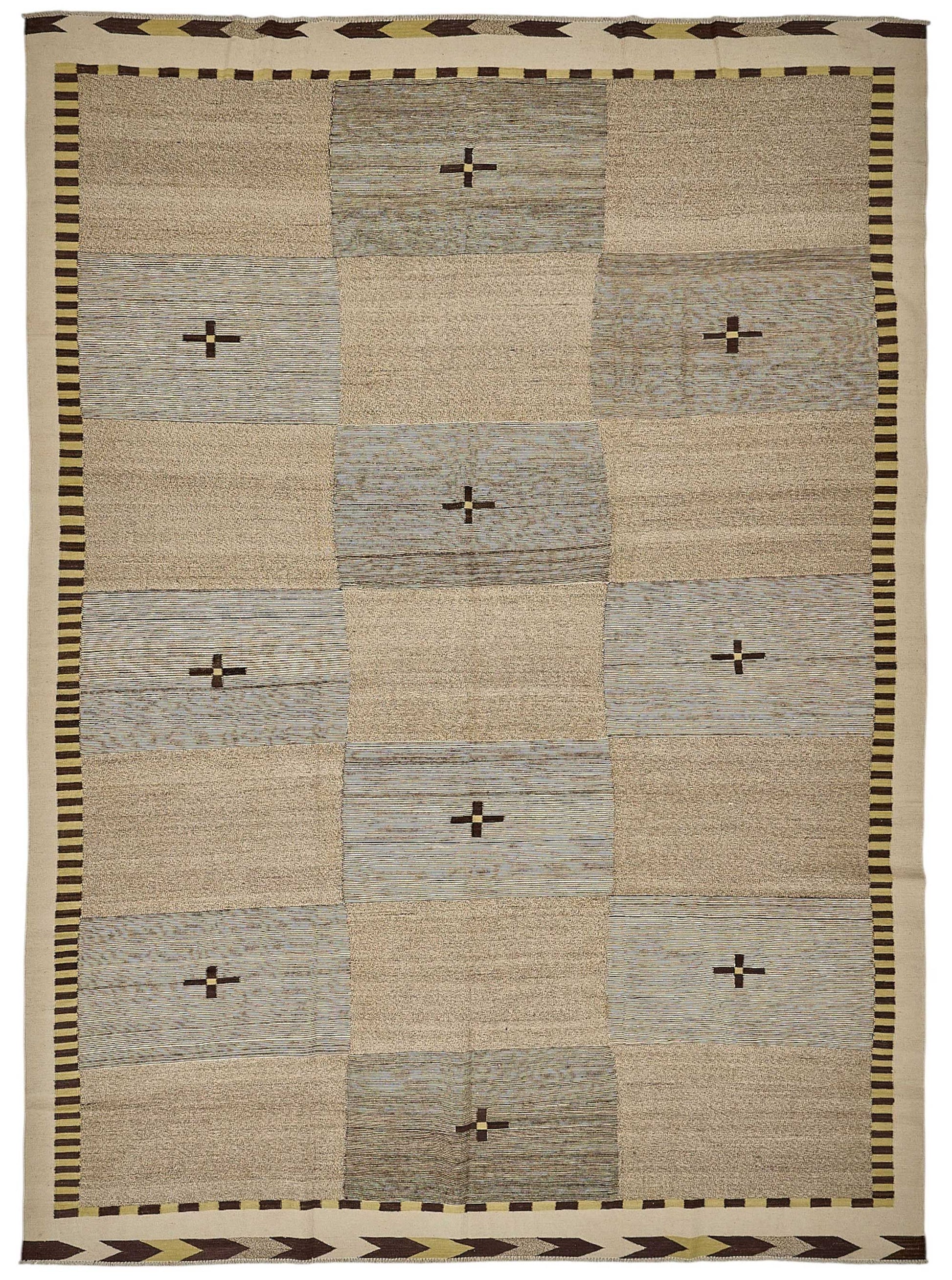 10x14 Contemporary Wool Kilim Rug - 51805