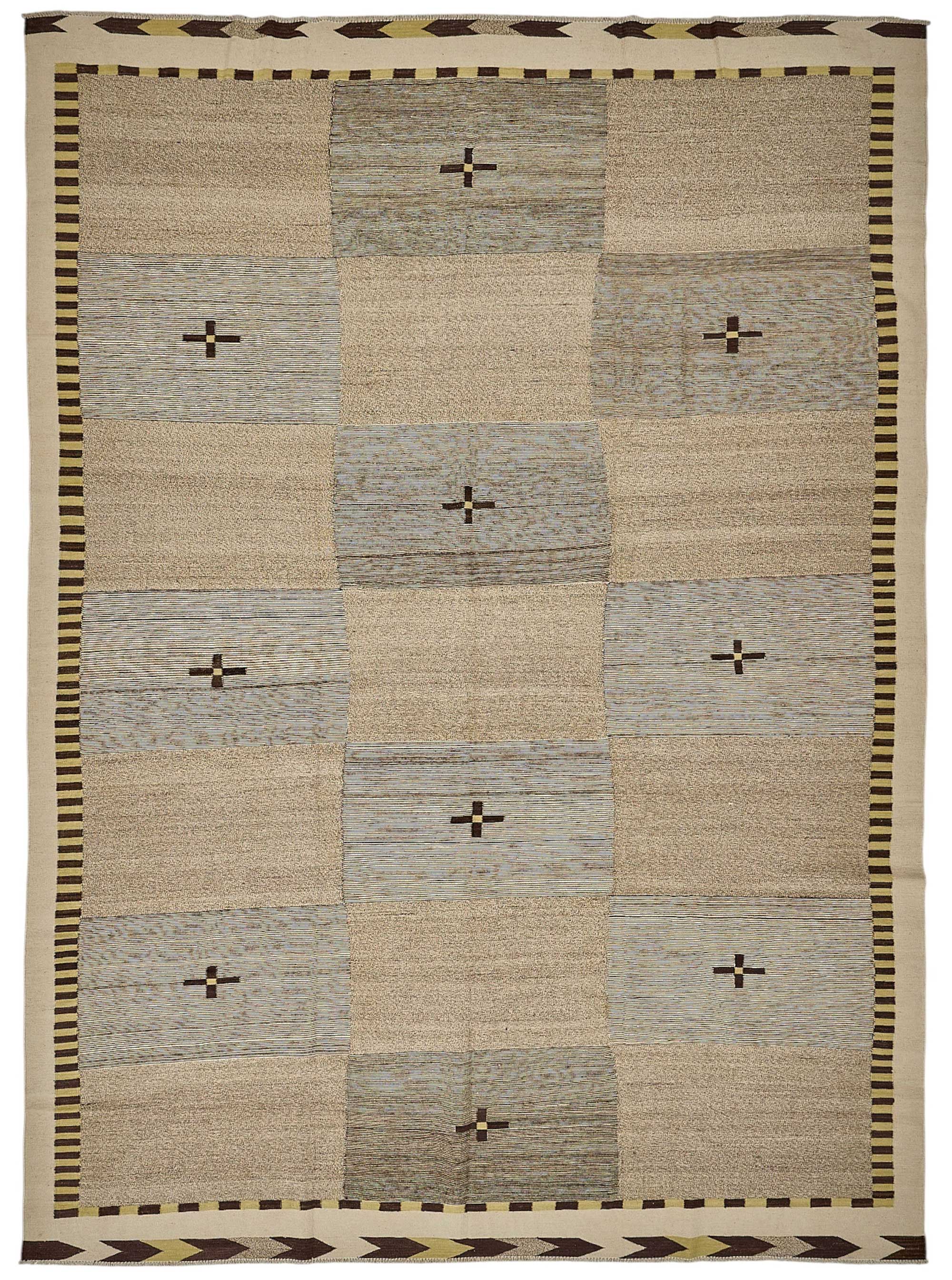 10x14 Contemporary Wool Kilim Rug - 51805
