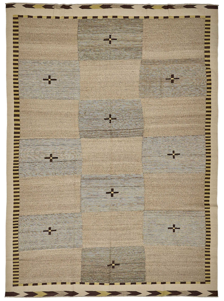 10x14 Contemporary Wool Kilim Rug - 51805