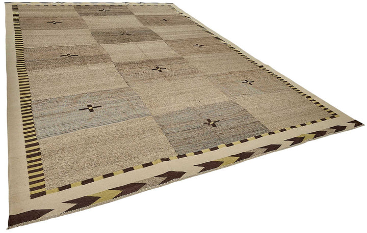 10x14 Contemporary Wool Kilim Rug - 51805
