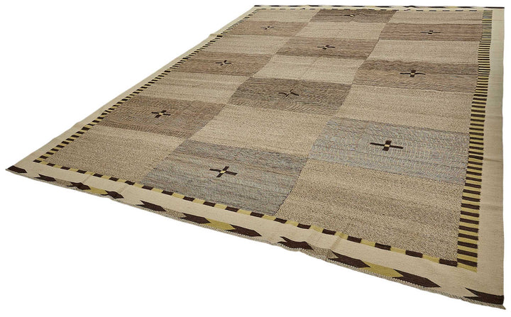 10x14 Contemporary Wool Kilim Rug - 51805