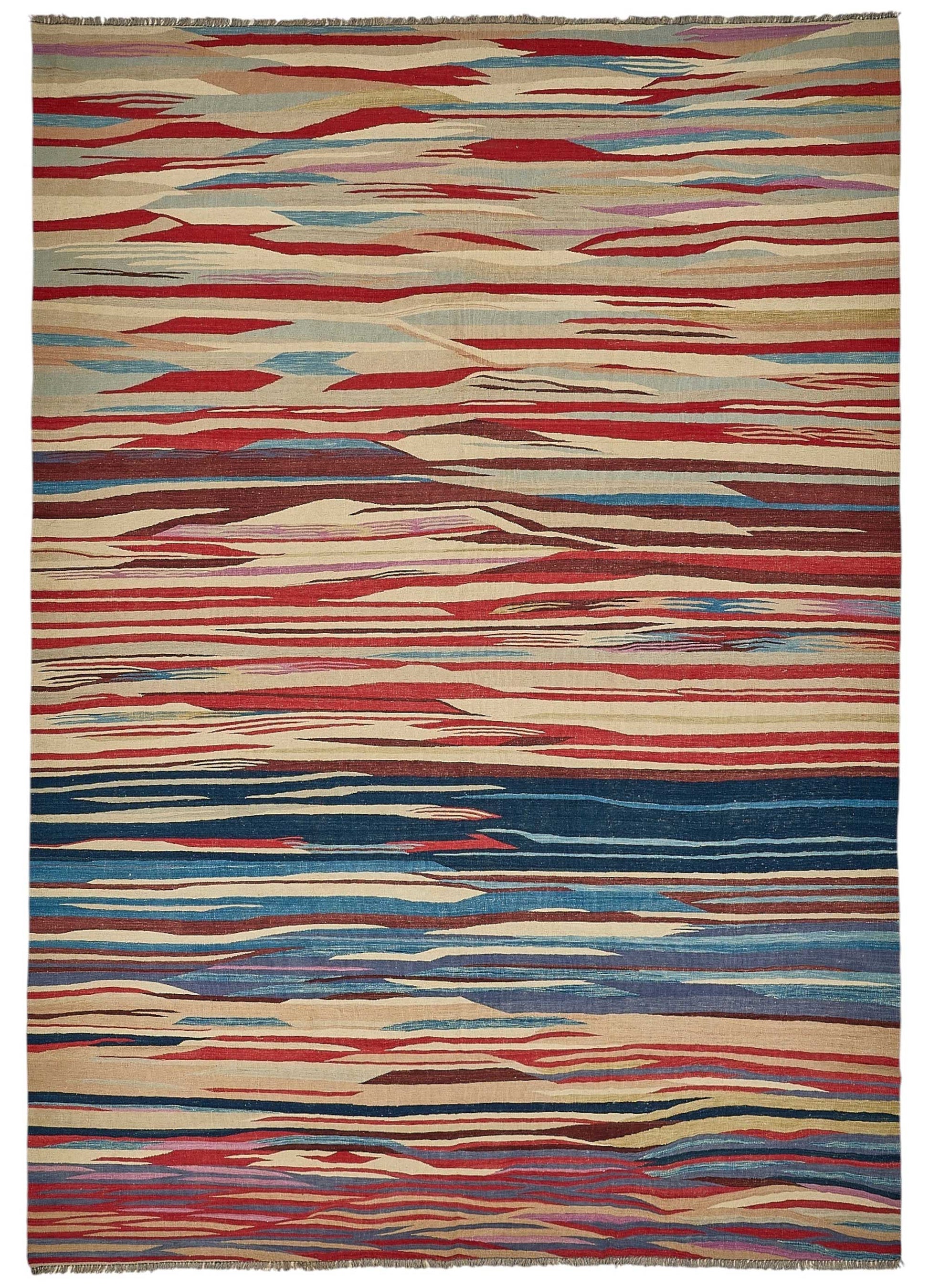10x14 Contemporary Wool Kilim Rug - 51806