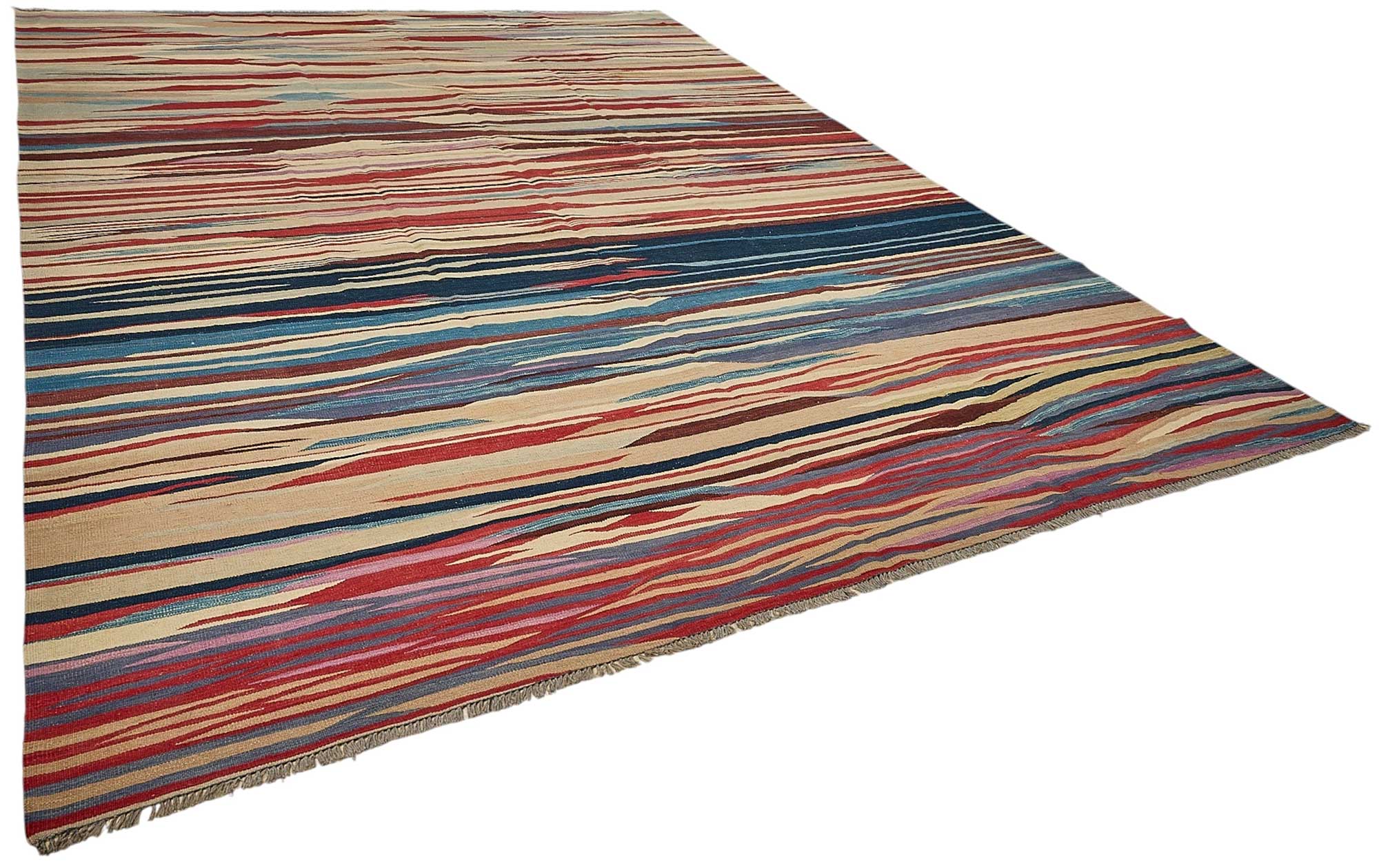 10x14 Contemporary Wool Kilim Rug - 51806