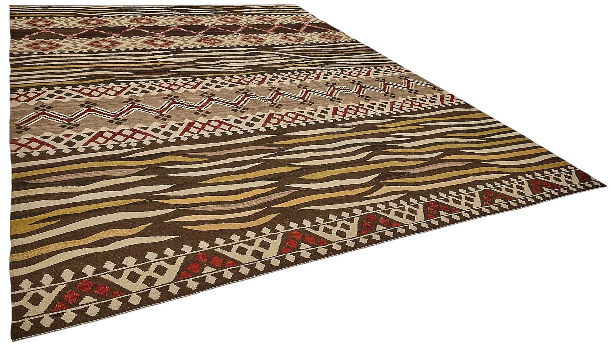 10x14 Contemporary Wool Kilim Rug - 51807