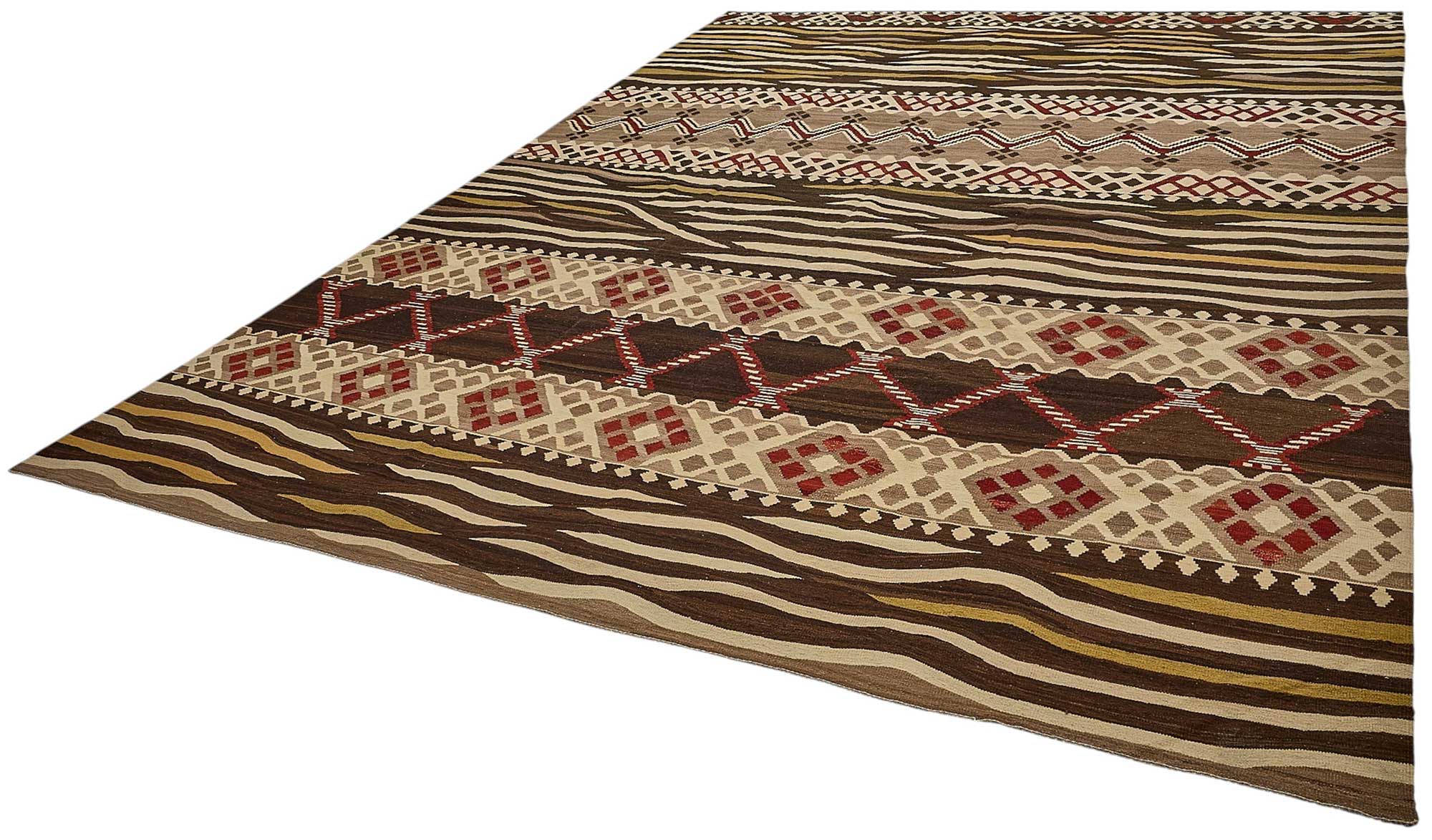 10x14 Contemporary Wool Kilim Rug - 51807