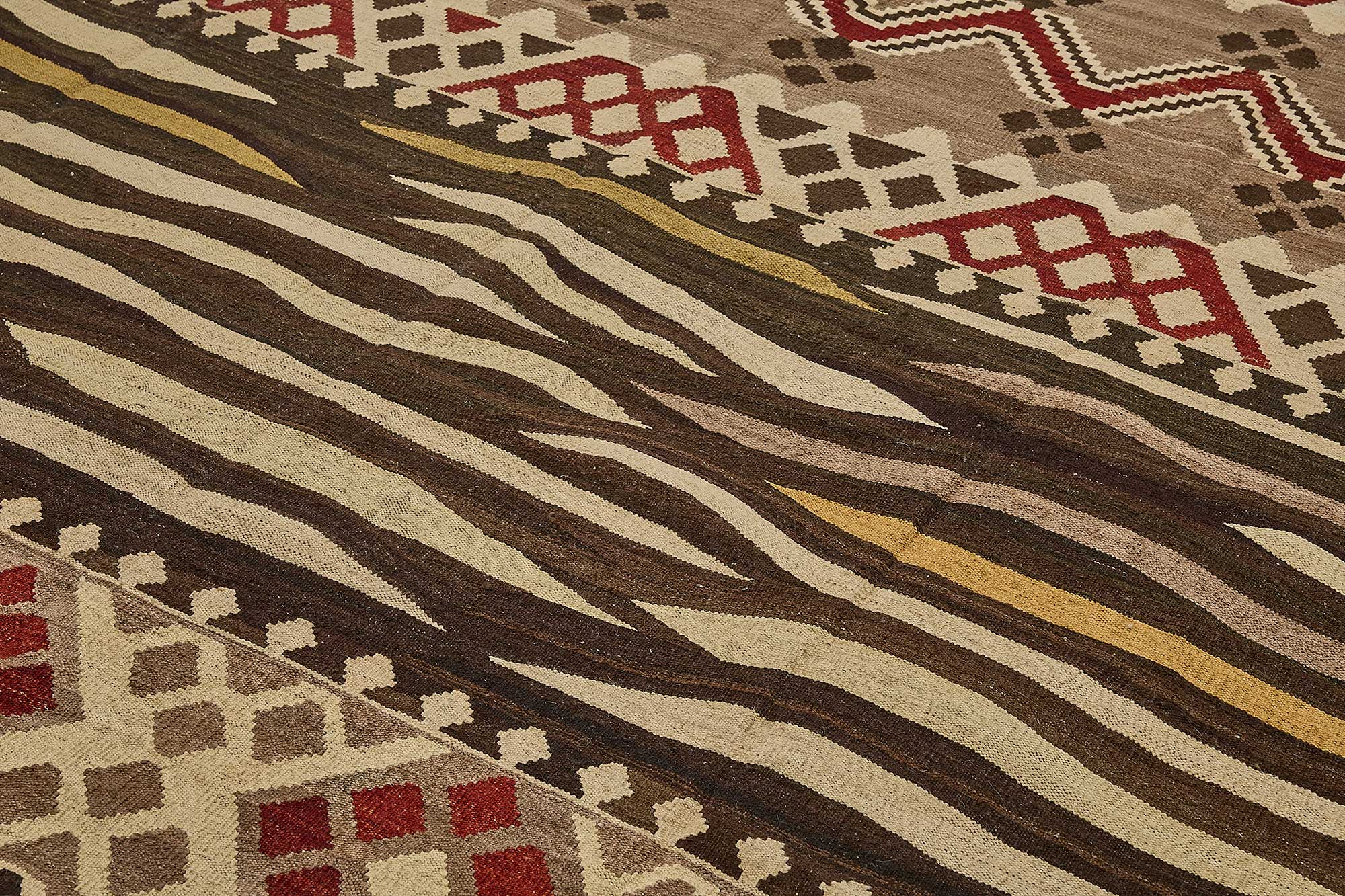 10x14 Contemporary Wool Kilim Rug - 51807