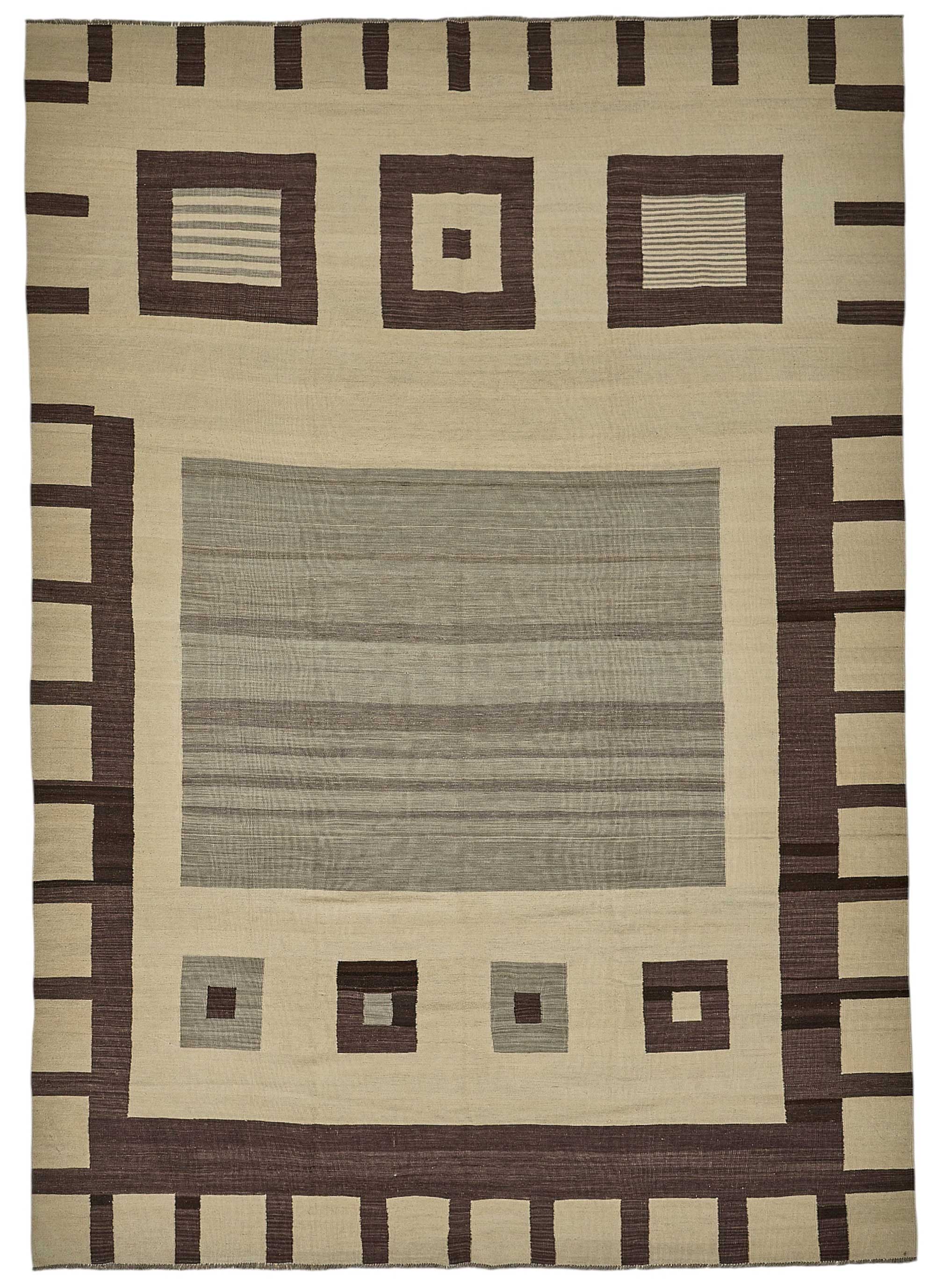 10x14 Contemporary Wool Kilim Rug - 51808