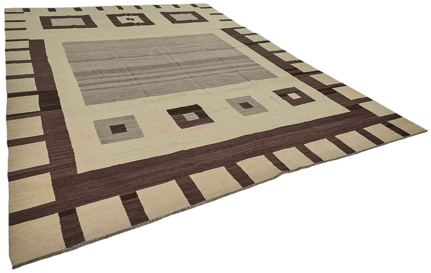 10x14 Contemporary Wool Kilim Rug - 51808