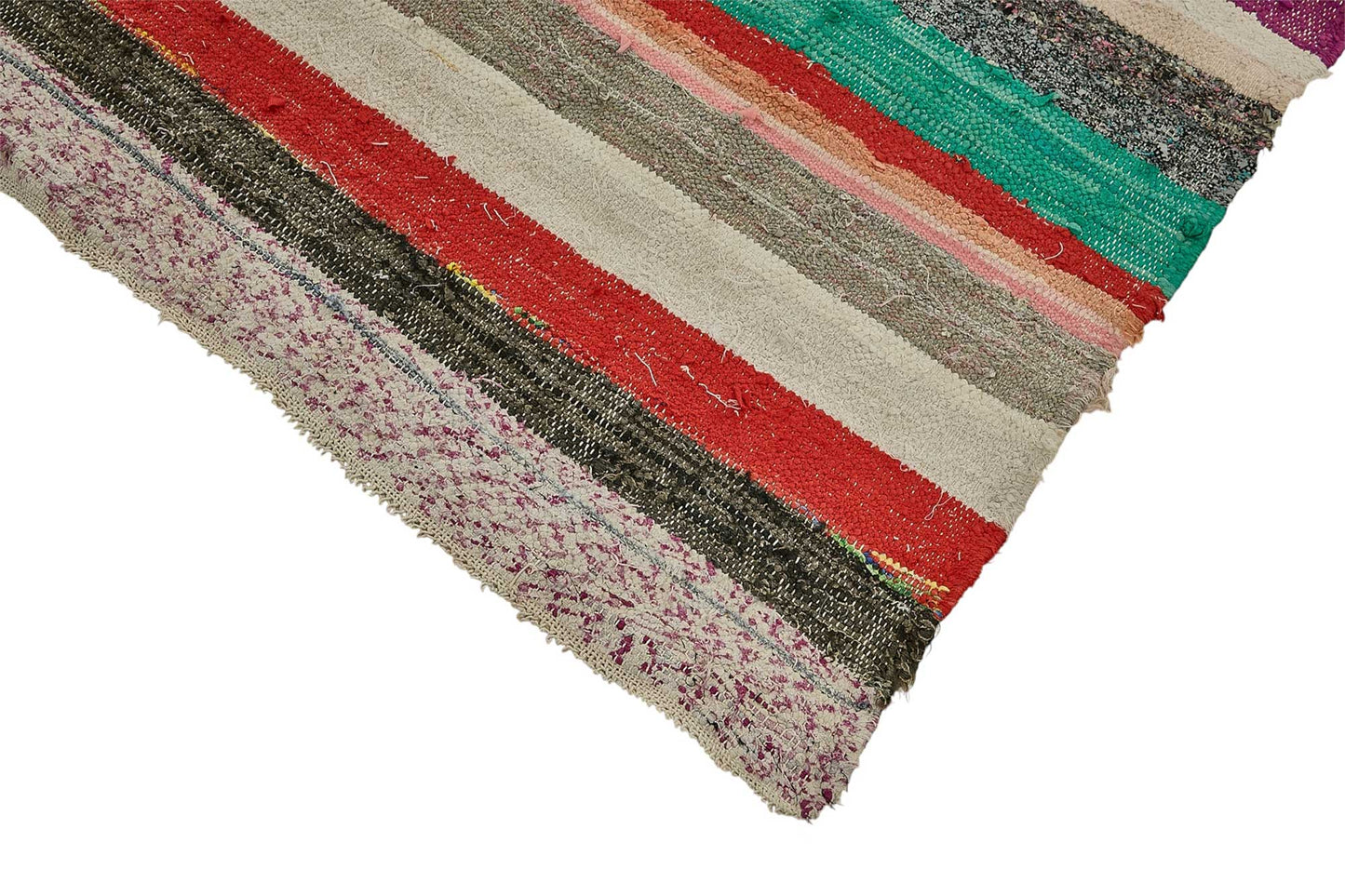 5x10 Handmade Vintage Chaput Kilim Rug - 51811
