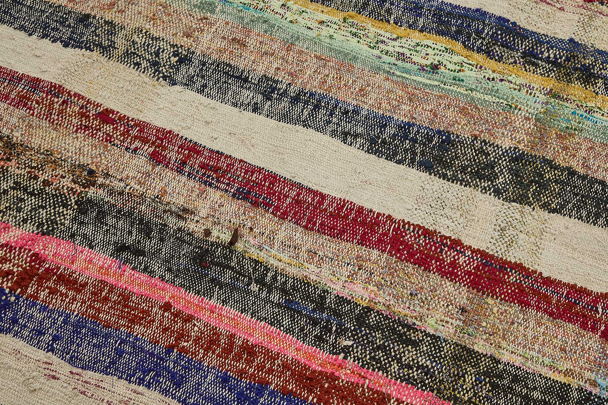 5x10 Handmade Vintage Chaput Kilim Rug - 51812