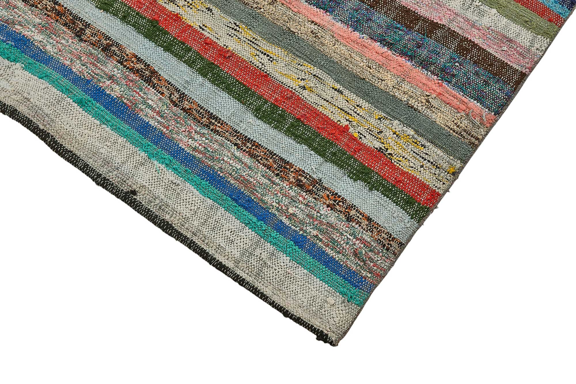 5x7 Handmade Vintage Chaput Kilim Rug - 51814