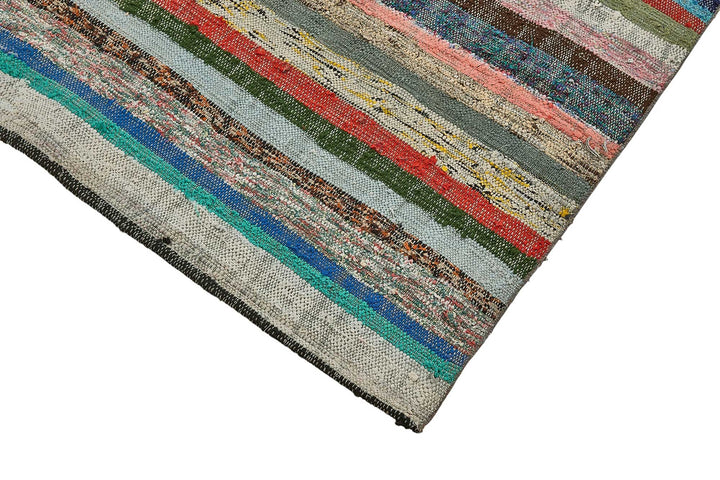 5x7 Handmade Vintage Chaput Kilim Rug - 51814