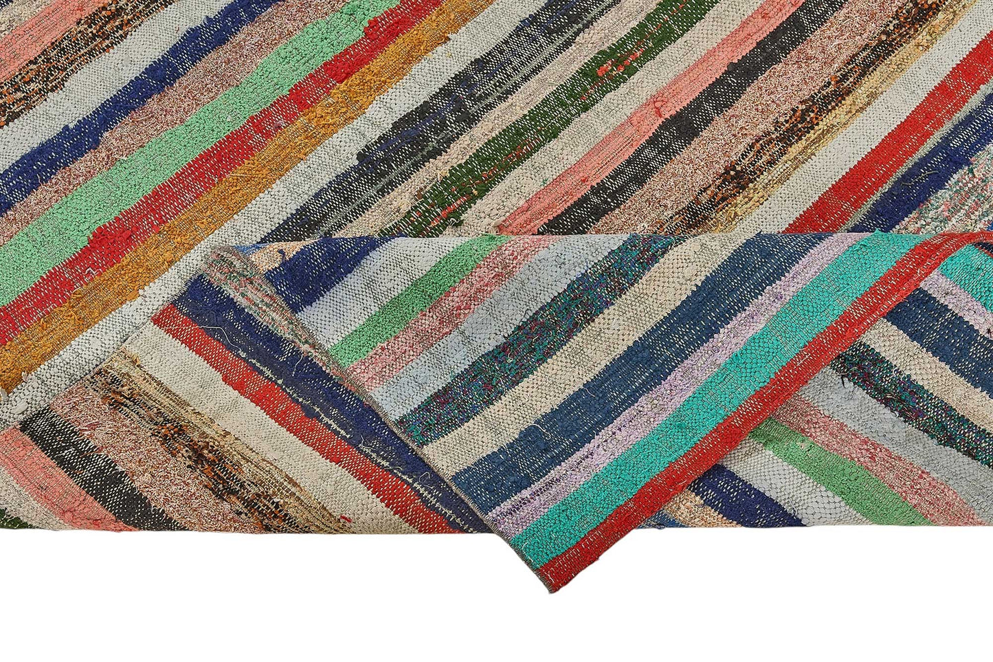 5x7 Handmade Vintage Chaput Kilim Rug - 51814