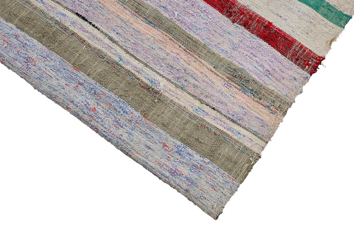 6x9 Handmade Vintage Chaput Kilim Rug - 51815