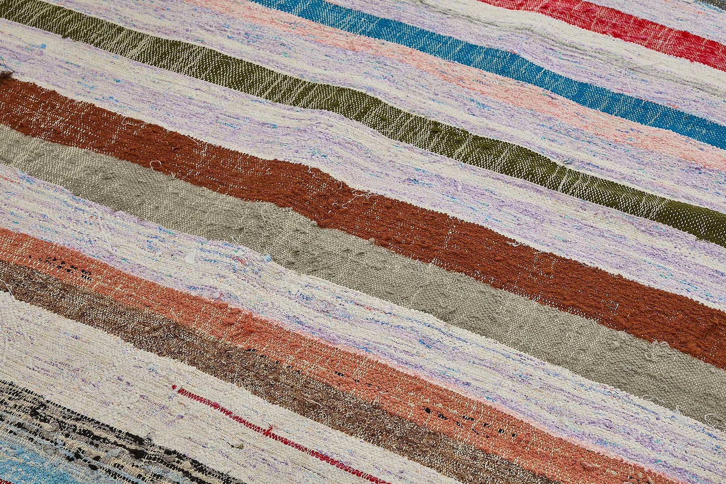 6x9 Handmade Vintage Chaput Kilim Rug - 51815