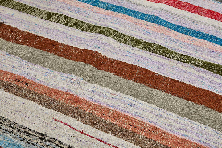 6x9 Handmade Vintage Chaput Kilim Rug - 51815